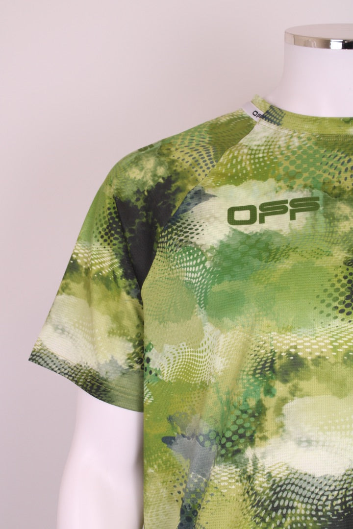 Off-White Printed Shorts & Top Green M / L