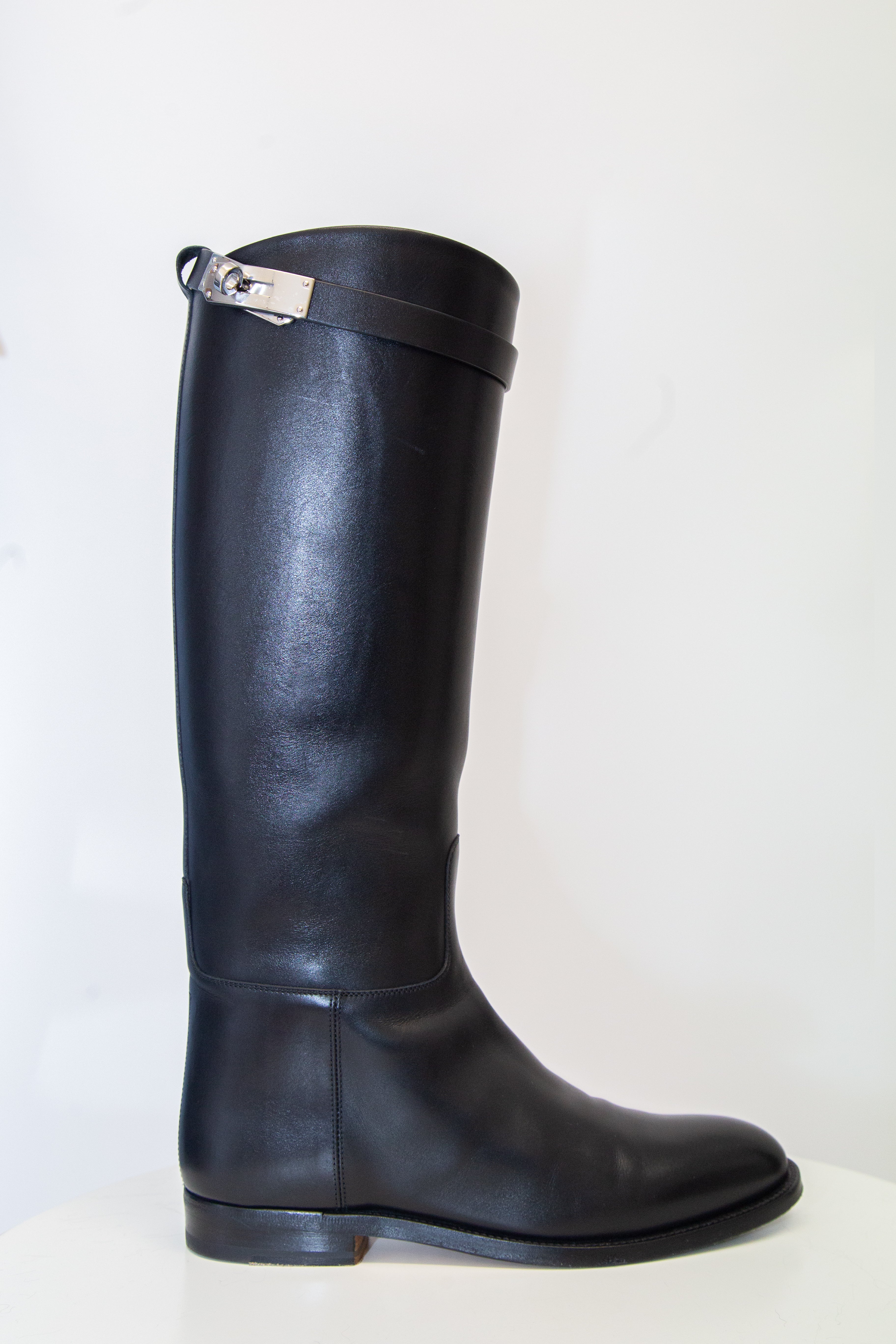 Hermes Jumping Boot Black 37.5