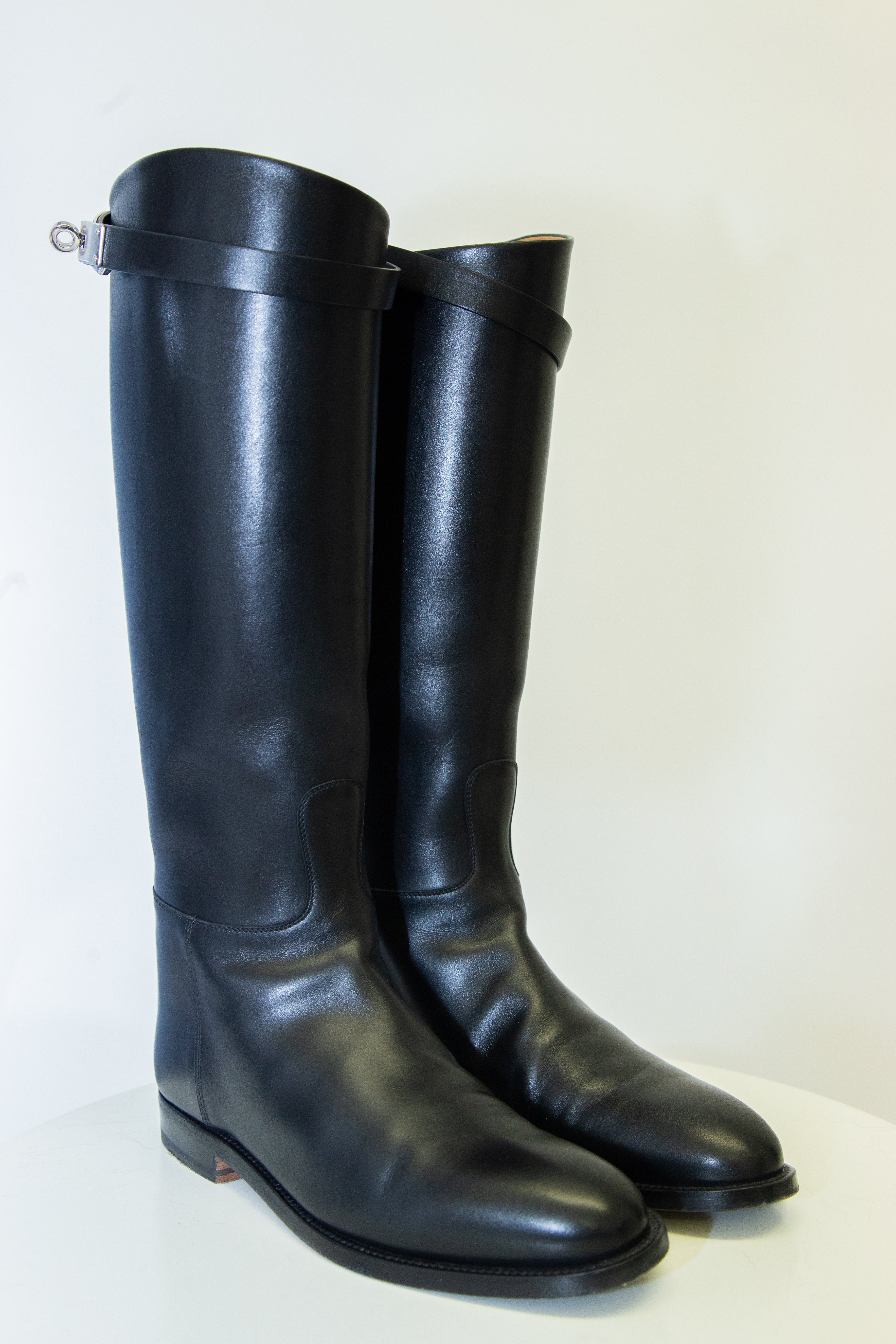 Hermes Jumping Boot Black 37.5