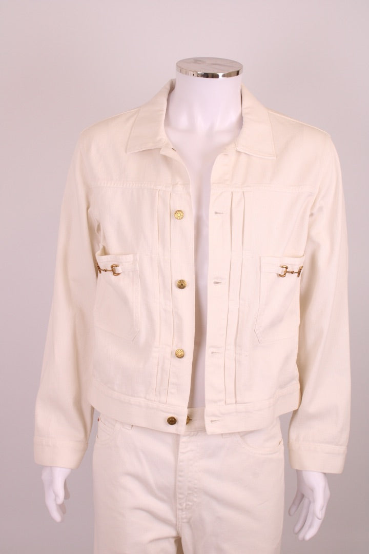 Gucci Denim Co-ord Cream M