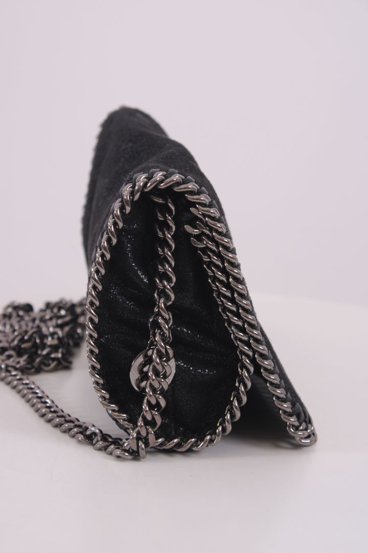 Stella McCartney Falabella Fold Over Crossbody Black
