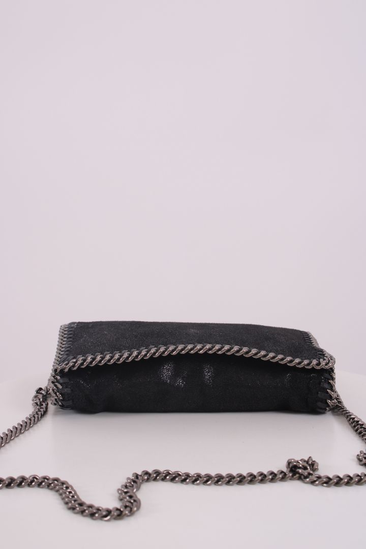 Stella McCartney Falabella Fold Over Crossbody Black