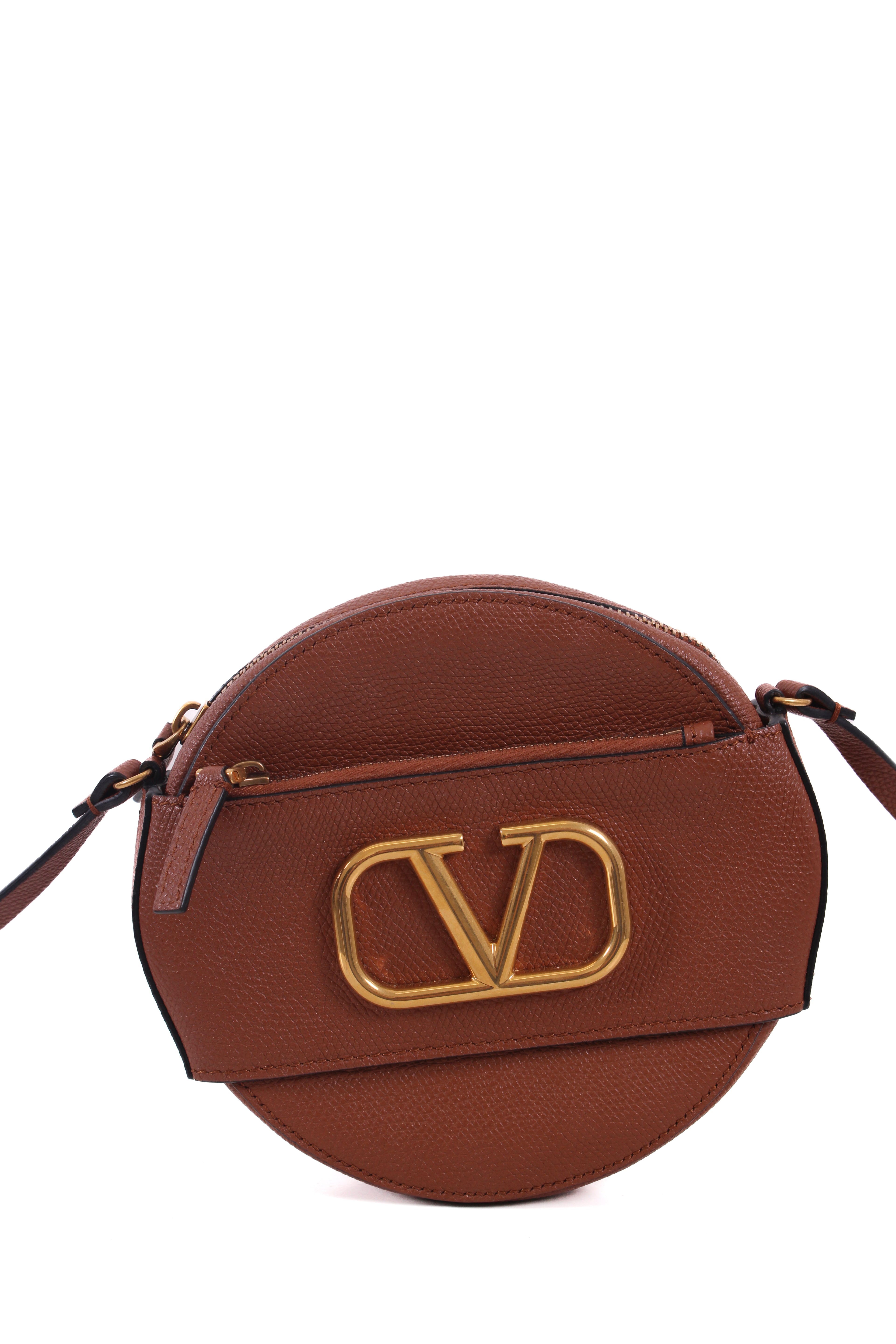 Valentino V Logo Round Crossbody Bag