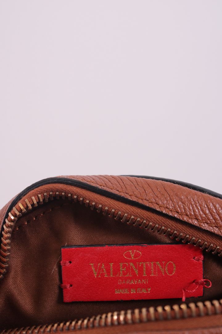 Valentino V Logo Round Crossbody Bag