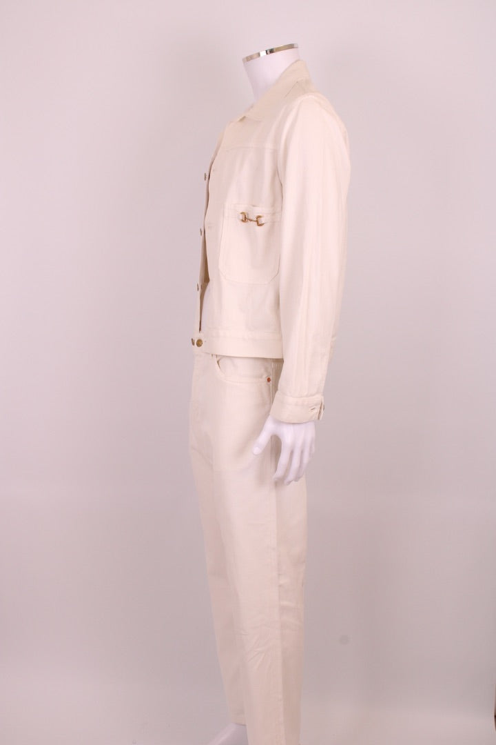 Gucci Denim Co-ord Cream M