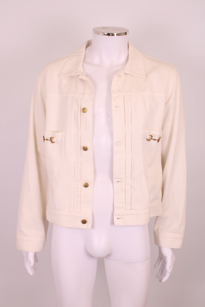 Gucci Denim Co-ord Cream M