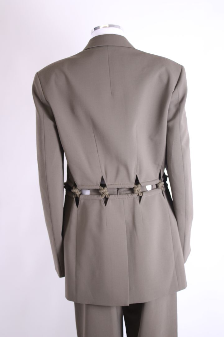 Dion Lee Rope Detail Trouser Suit Khaki M