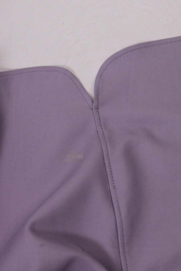 Uterque Leather Shacket Lilac M