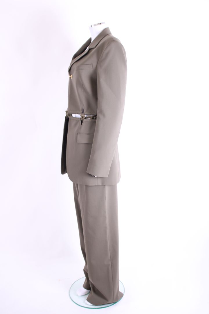 Dion Lee Rope Detail Trouser Suit Khaki M