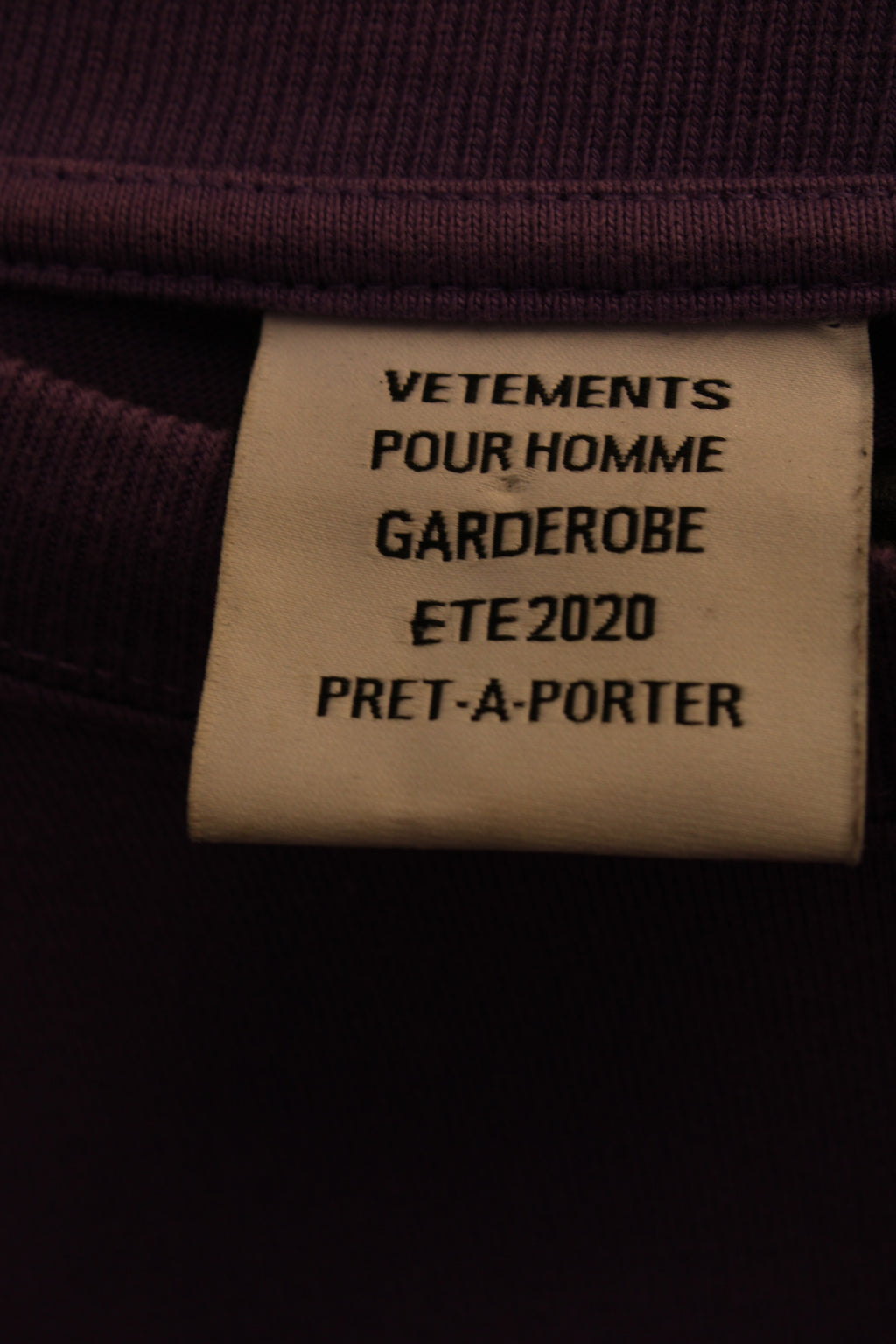 Purple Vetements T-shirt, M
