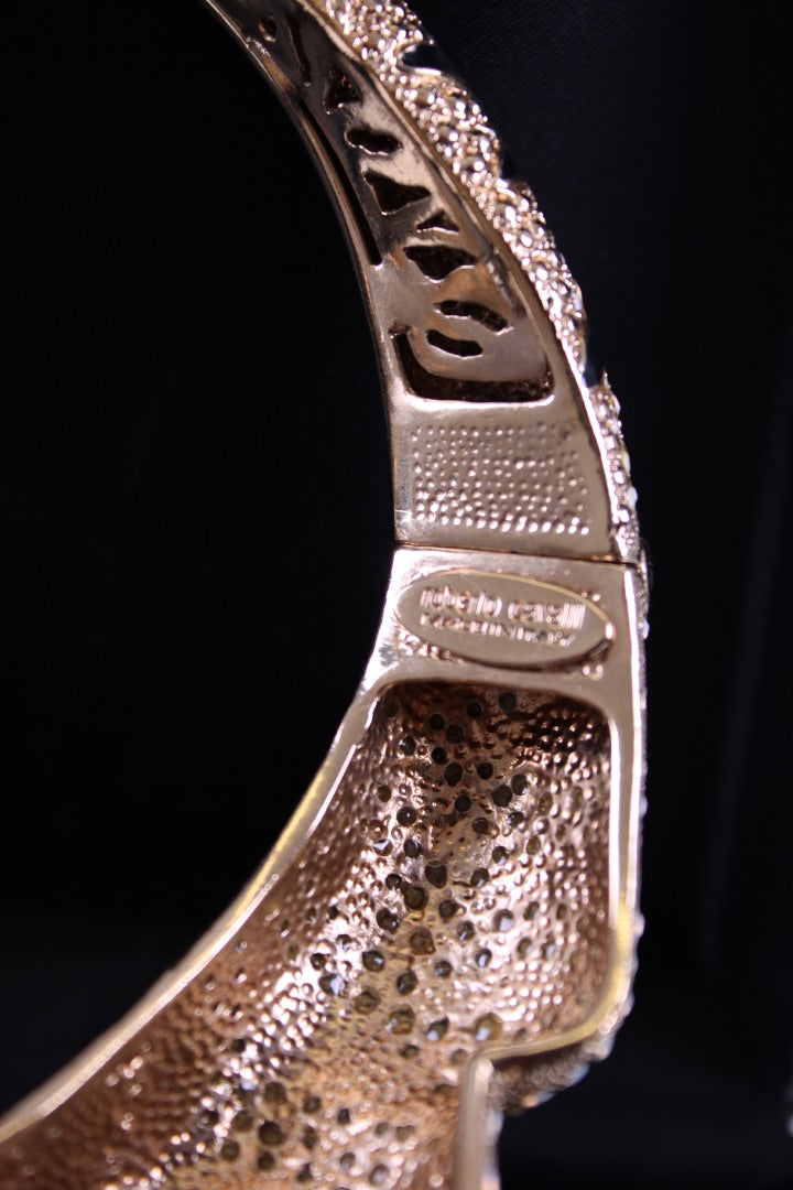 Roberto Cavalli Swarovski Tiger Necklace Gold Plated