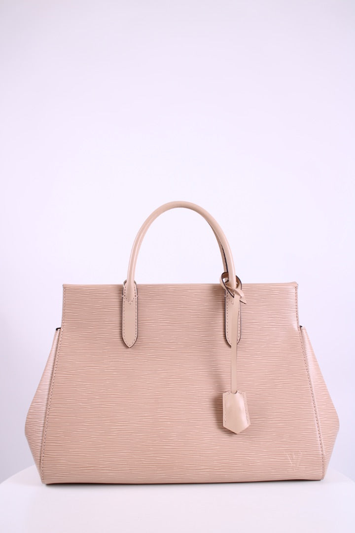 Louis Vuitton Marly MM Epi Handbag Nude
