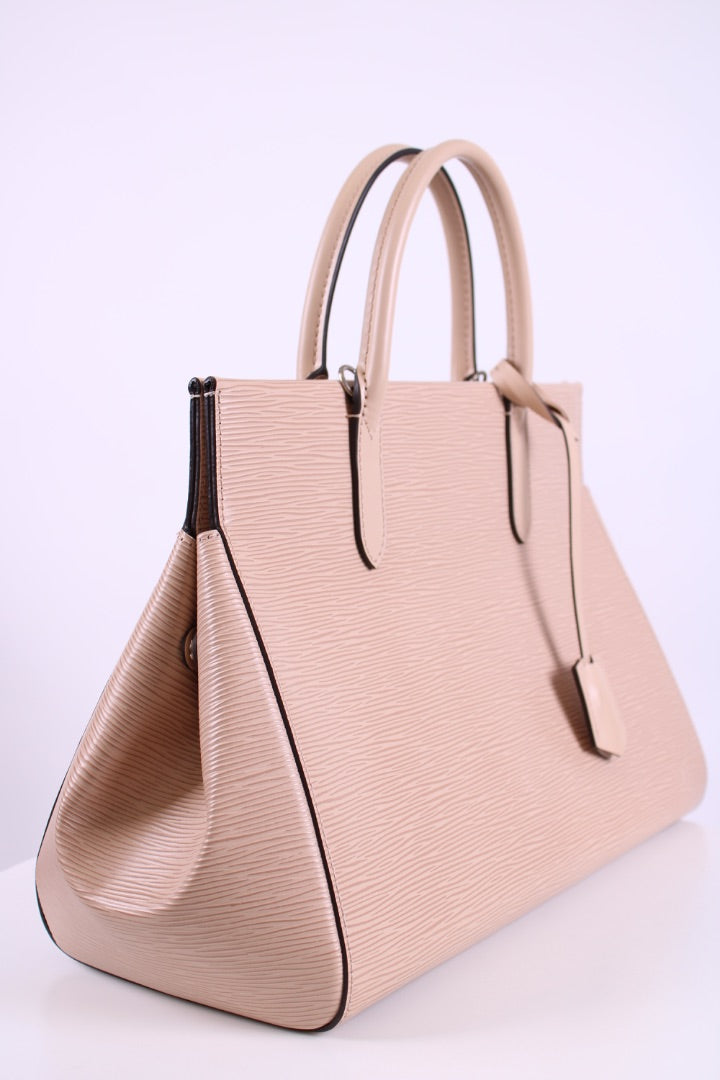 Louis Vuitton Marly MM Epi Handbag Nude