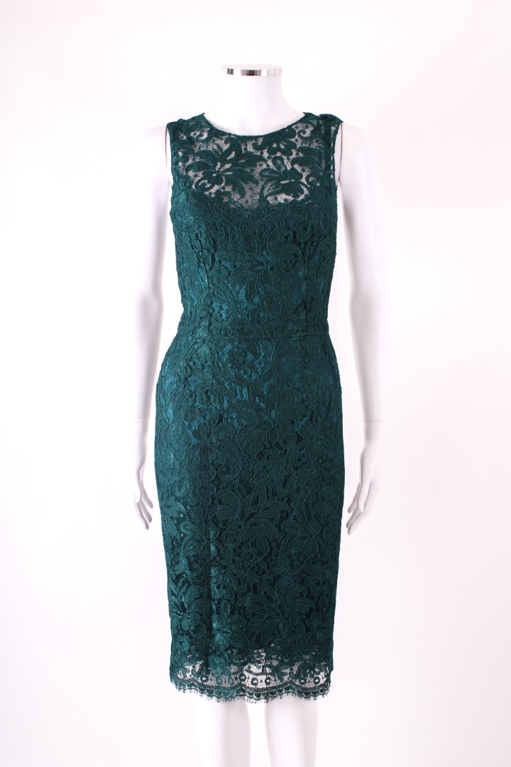 Dolce & Gabbana S/S Floral Lace Dress Green 6