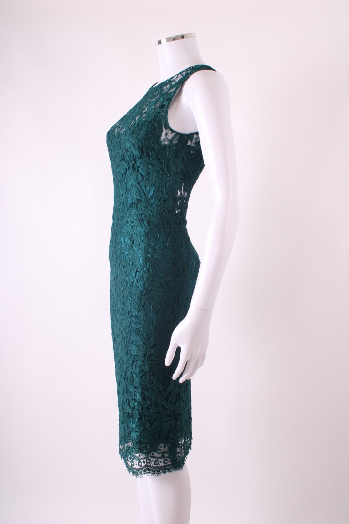 Dolce & Gabbana S/S Floral Lace Dress Green 6