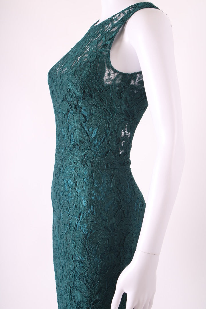Dolce & Gabbana S/S Floral Lace Dress Green 6