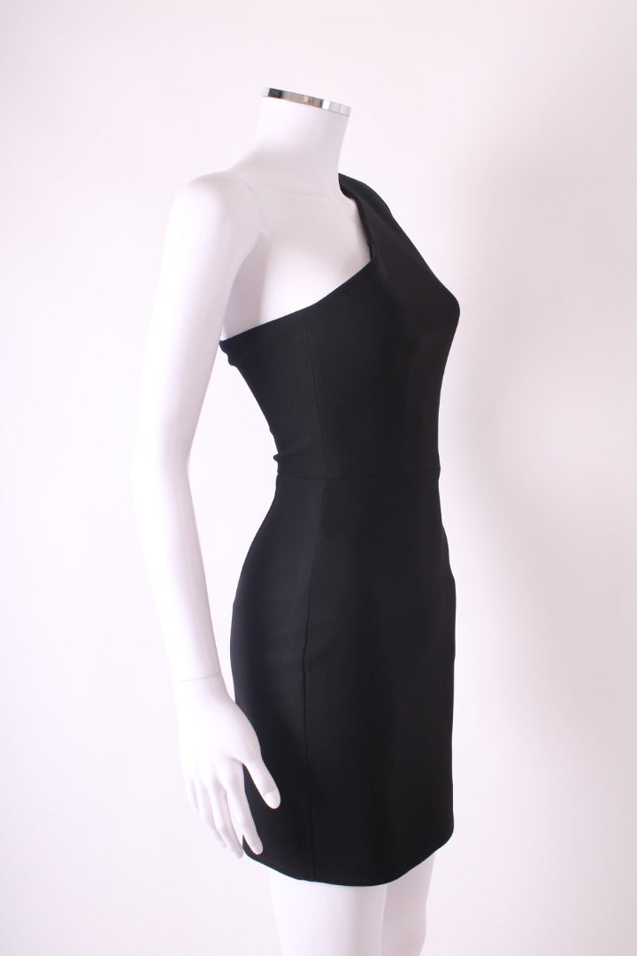 Alex Perry One Sleeve Dress Black 6