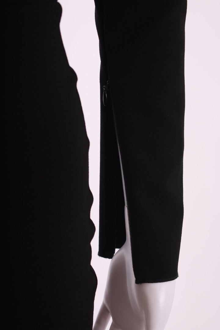 Alex Perry One Sleeve Dress Black 6