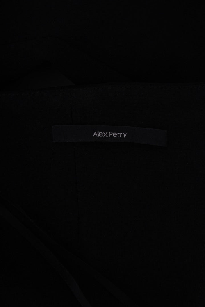 Alex Perry One Sleeve Dress Black 6