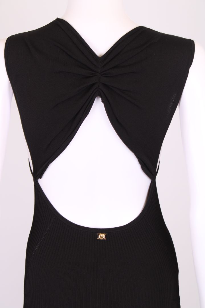Pinko S/S Rib Knit Dress Black S