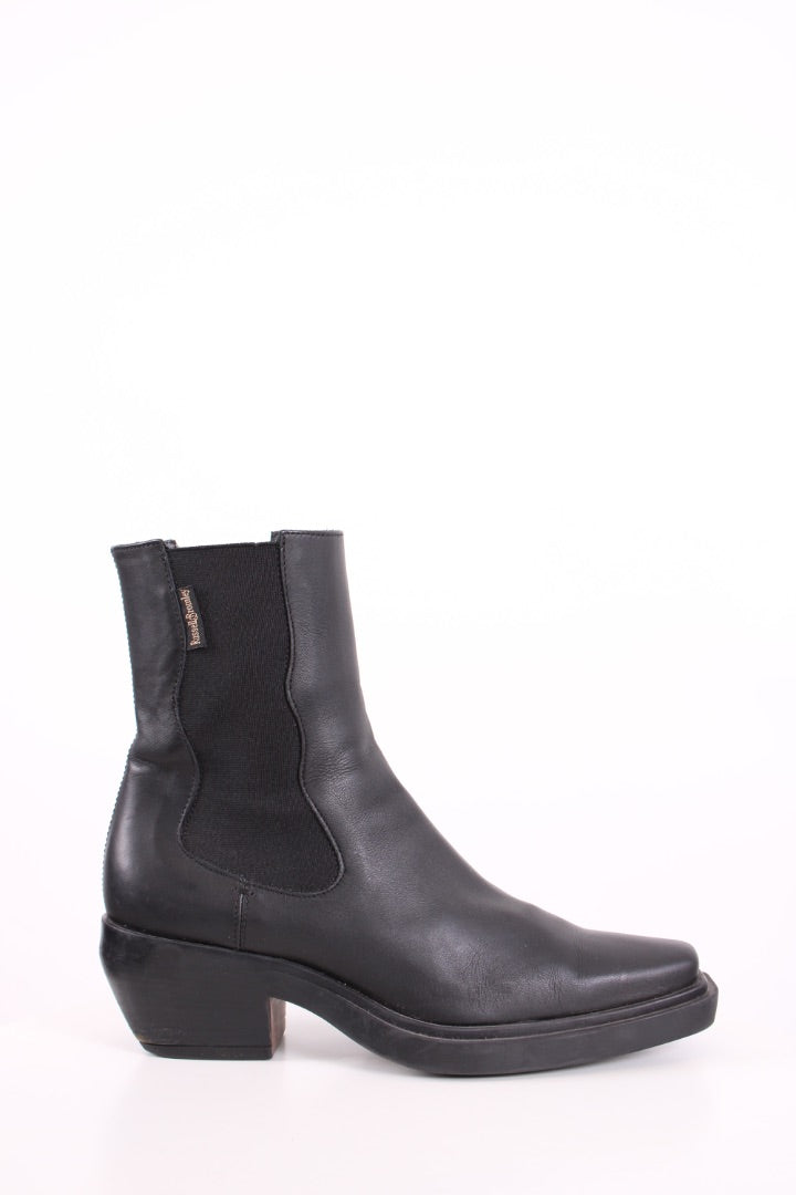 Russell & Bromley Cowboy Ankle Boots Black 39