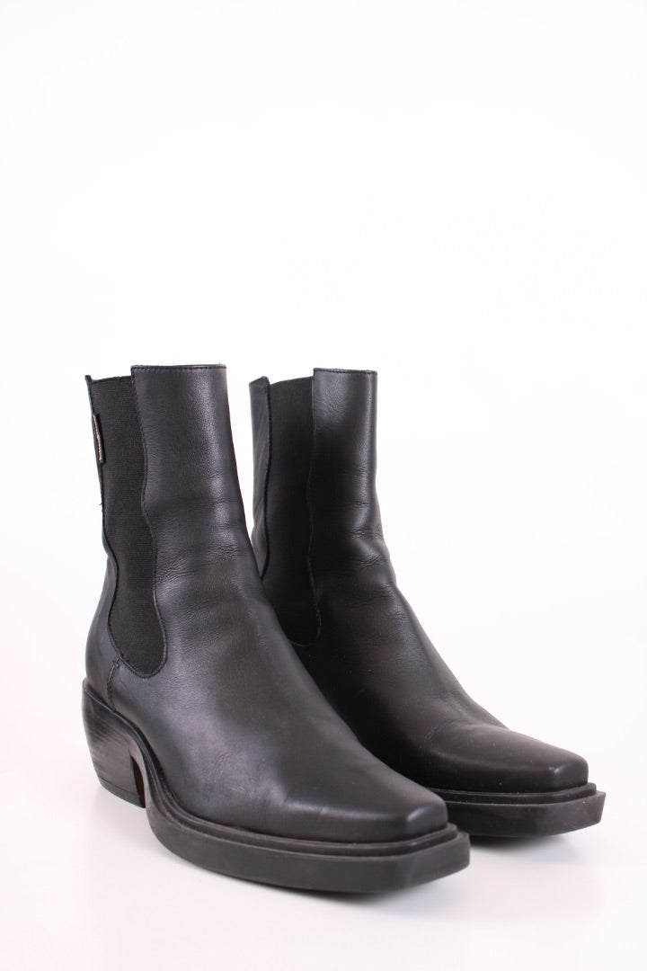 Russell & Bromley Cowboy Ankle Boots Black 39