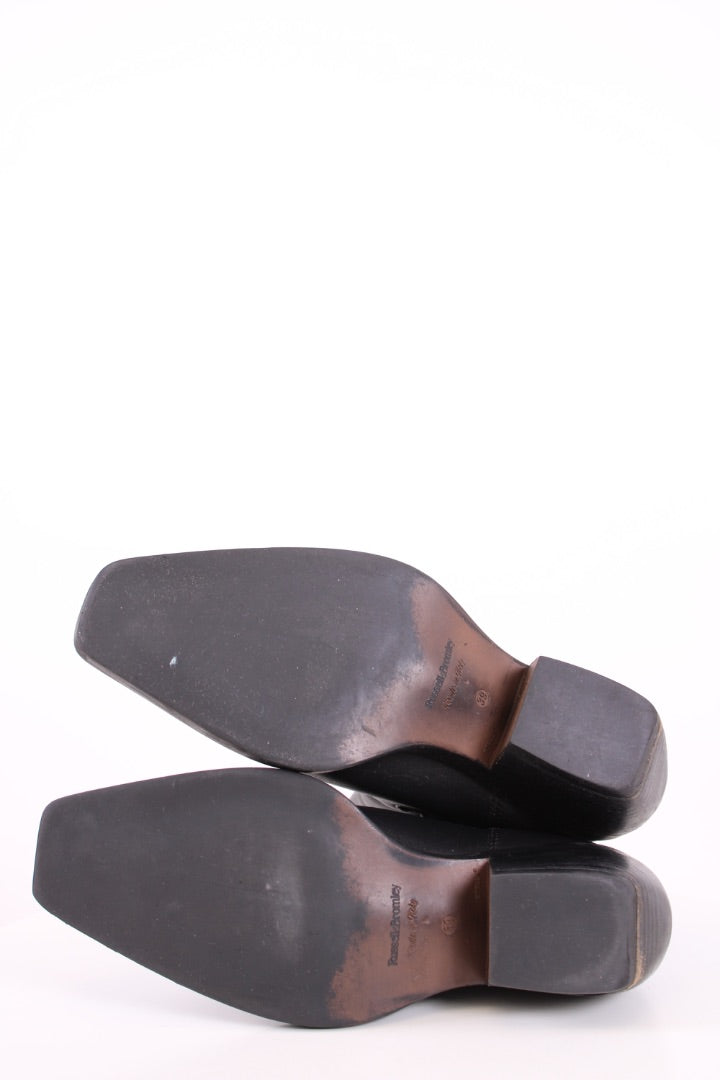 Russell & Bromley Cowboy Ankle Boots Black 39