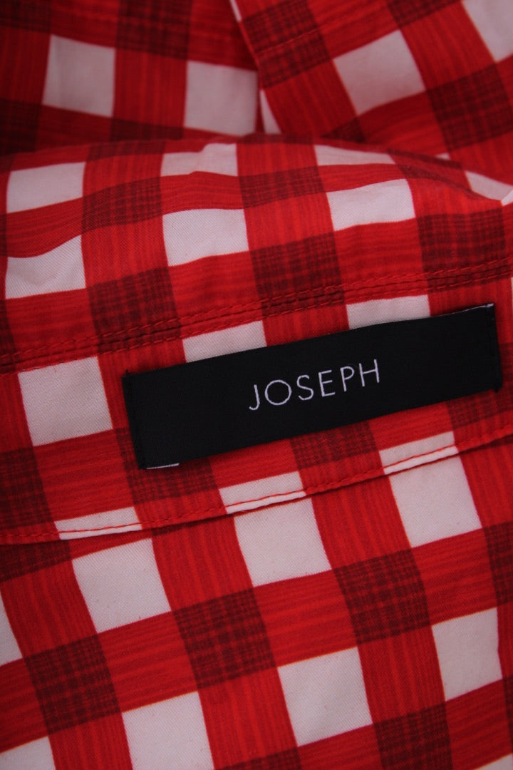 Joseph S/S Check Shirt/ Trouser Co-ord Red/ Cream S/M