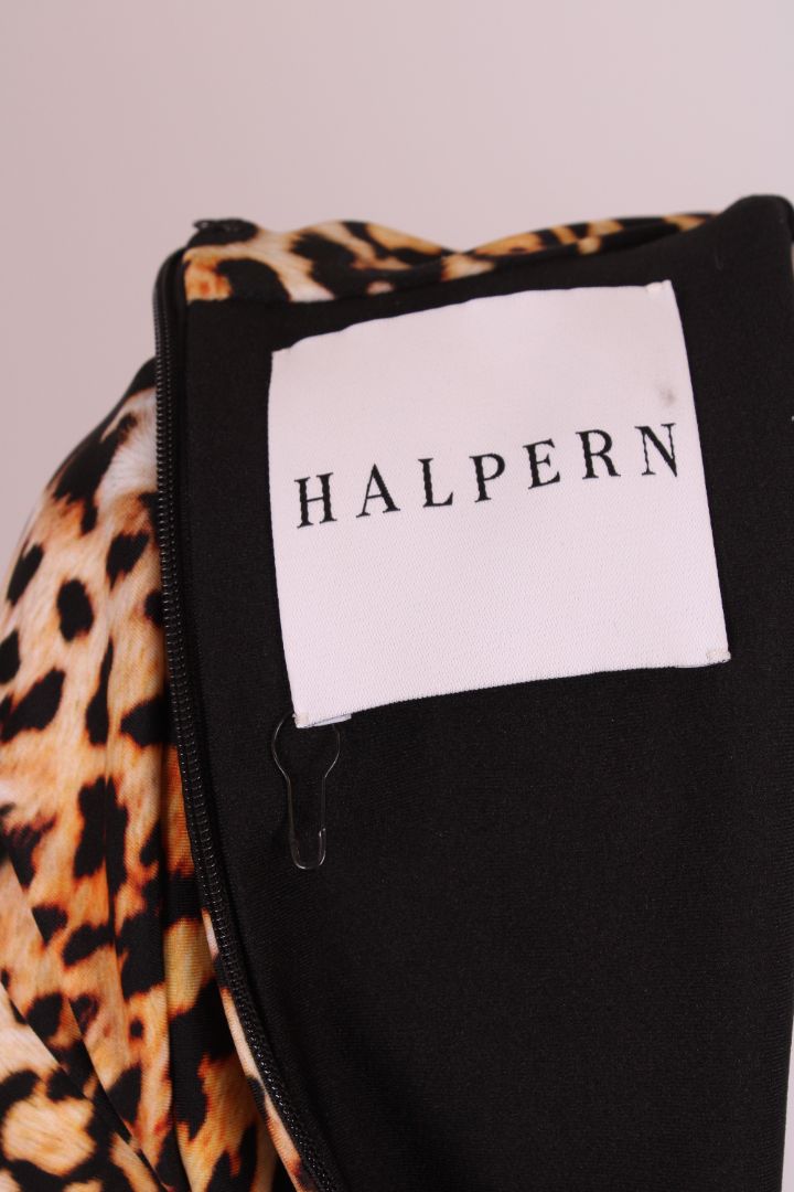Halpern Dress Leopard/Red 10