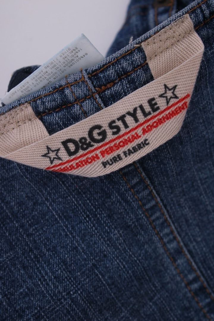 D&G Strapless Corset Top Denim 12