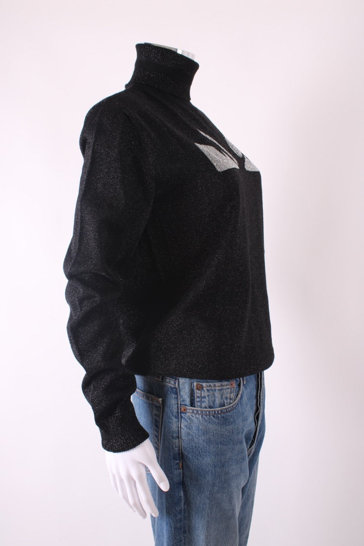 Fendi Lurex Monster Jumper Black/ Silver 12