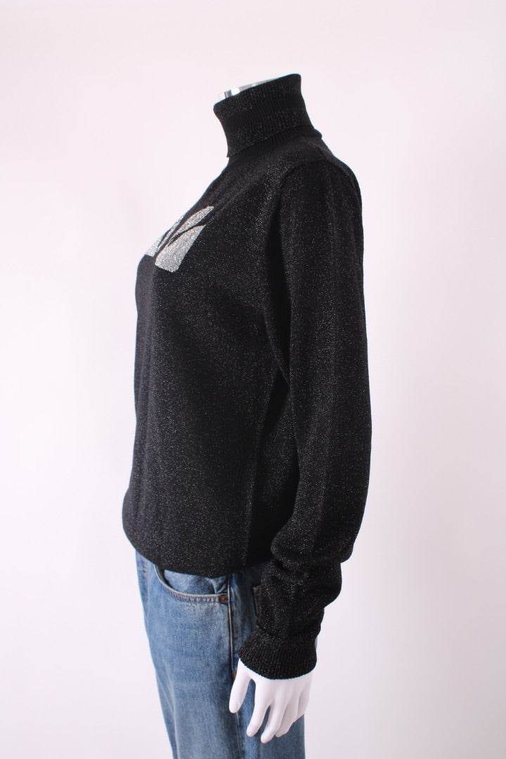 Fendi Lurex Monster Jumper Black/ Silver 12