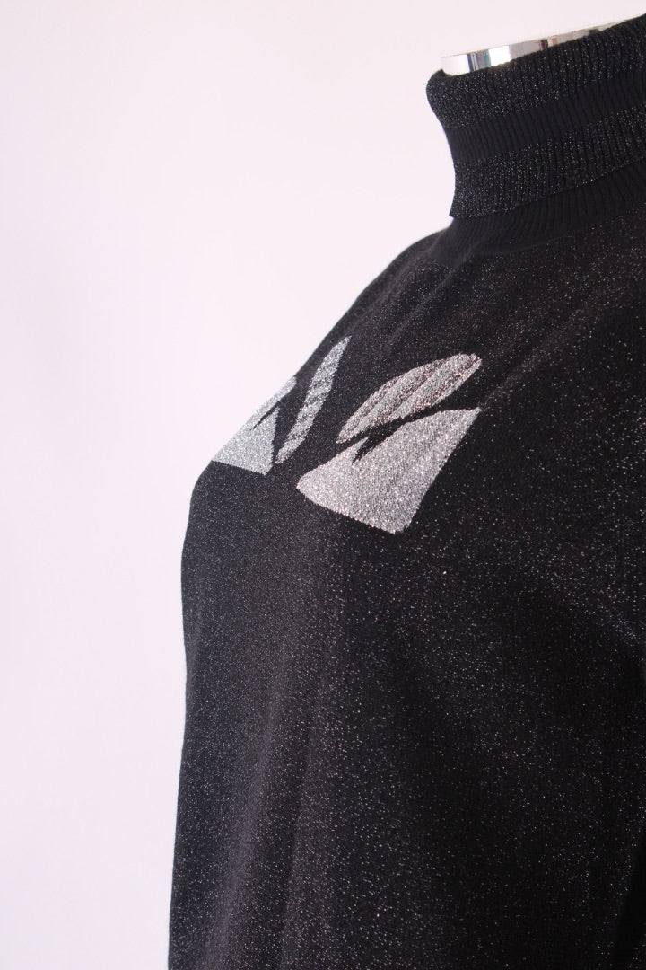 Fendi Lurex Monster Jumper Black/ Silver 12
