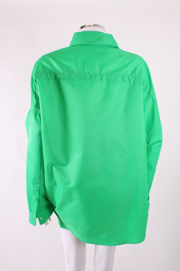 The Frankie Shop L/S Shell Shirt/ Shorts Co-ord Green XS/S