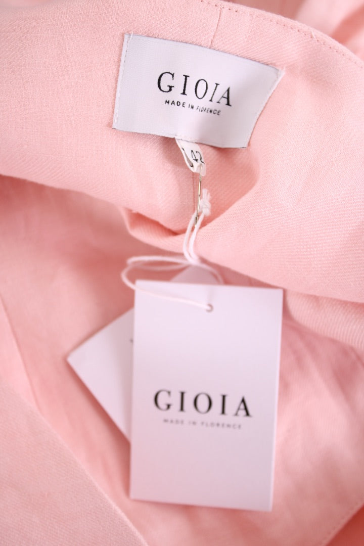 Gioia Linen Dress Pink 14