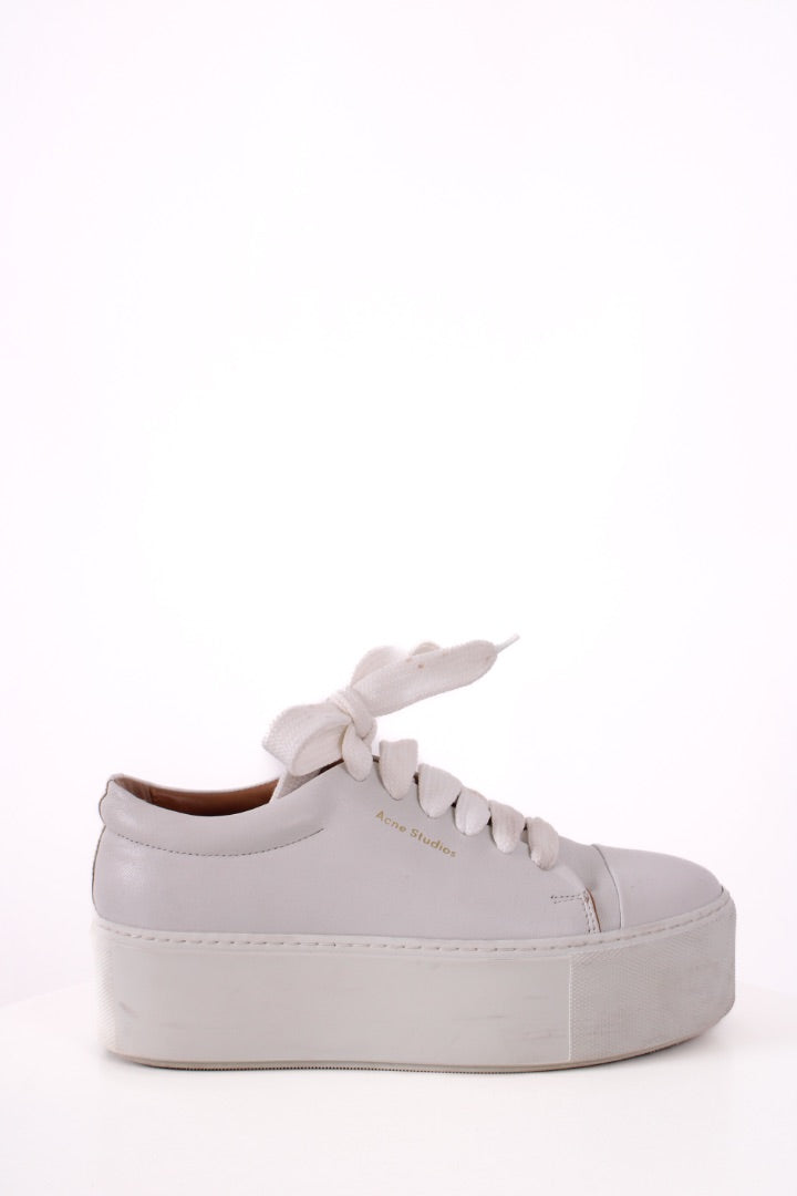 Acne Studios Platform Low Top Trainers White 37