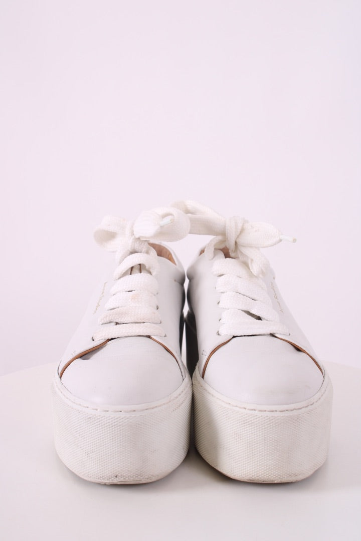 Acne Studios Platform Low Top Trainers White 37