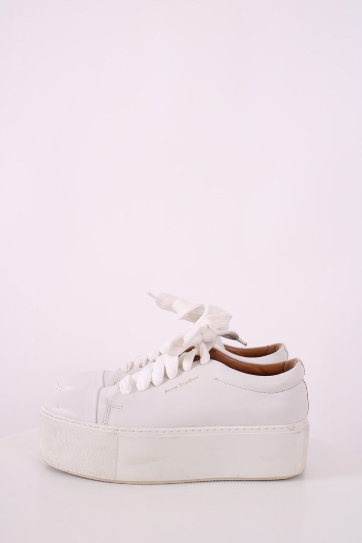 Acne Studios Platform Low Top Trainers White 37