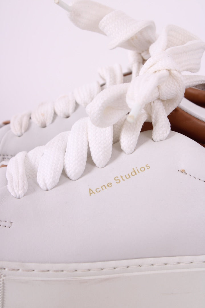 Acne Studios Platform Low Top Trainers White 37