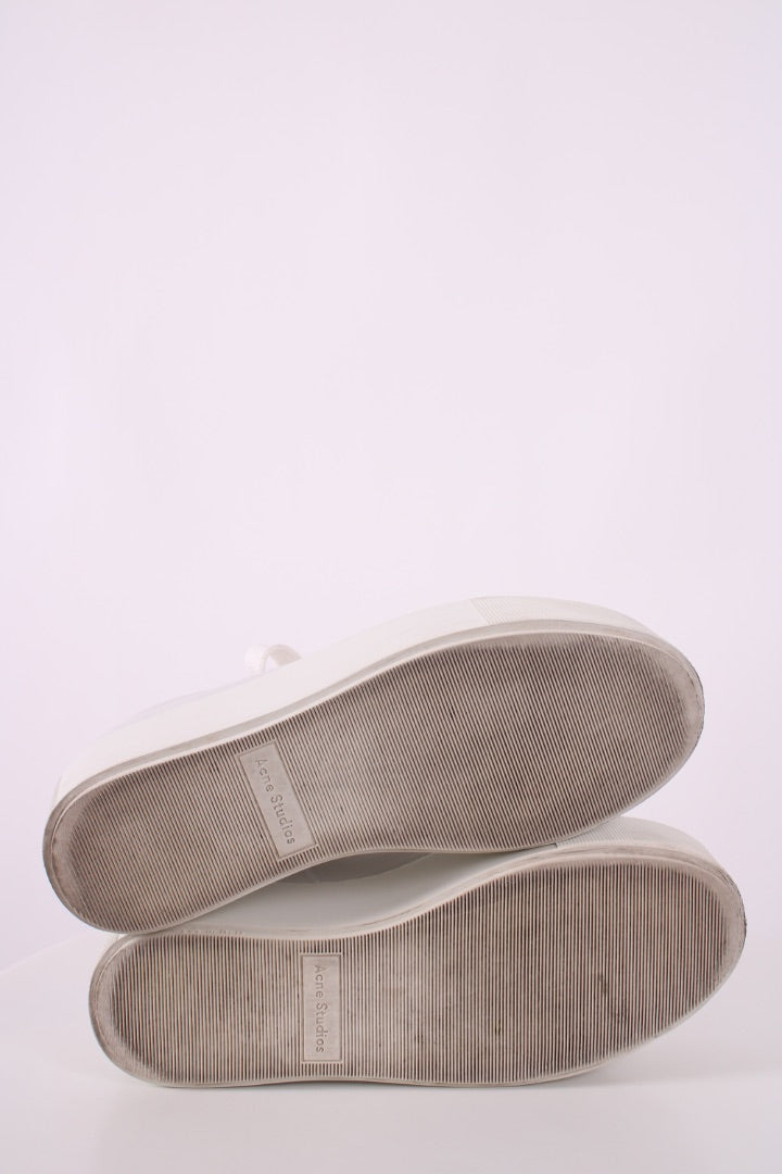 Acne Studios Platform Low Top Trainers White 37