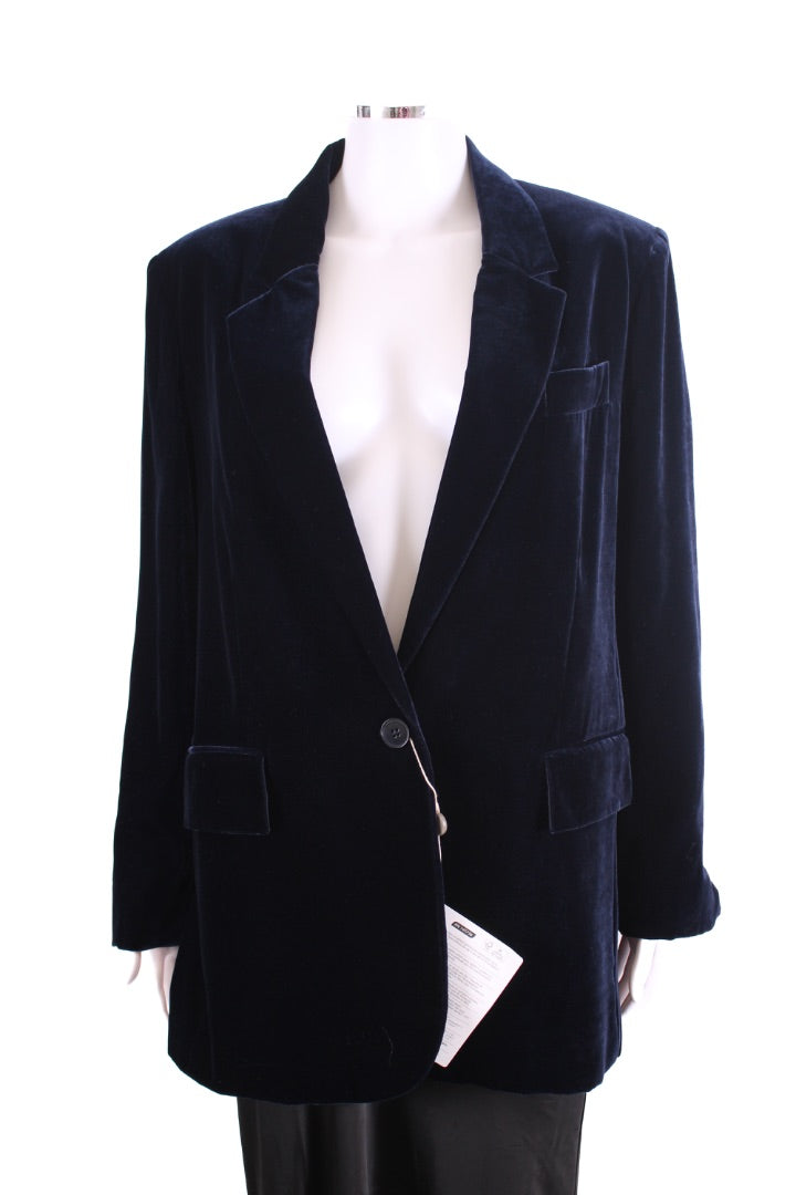Stella McCartney Velvet Blazer Navy 10