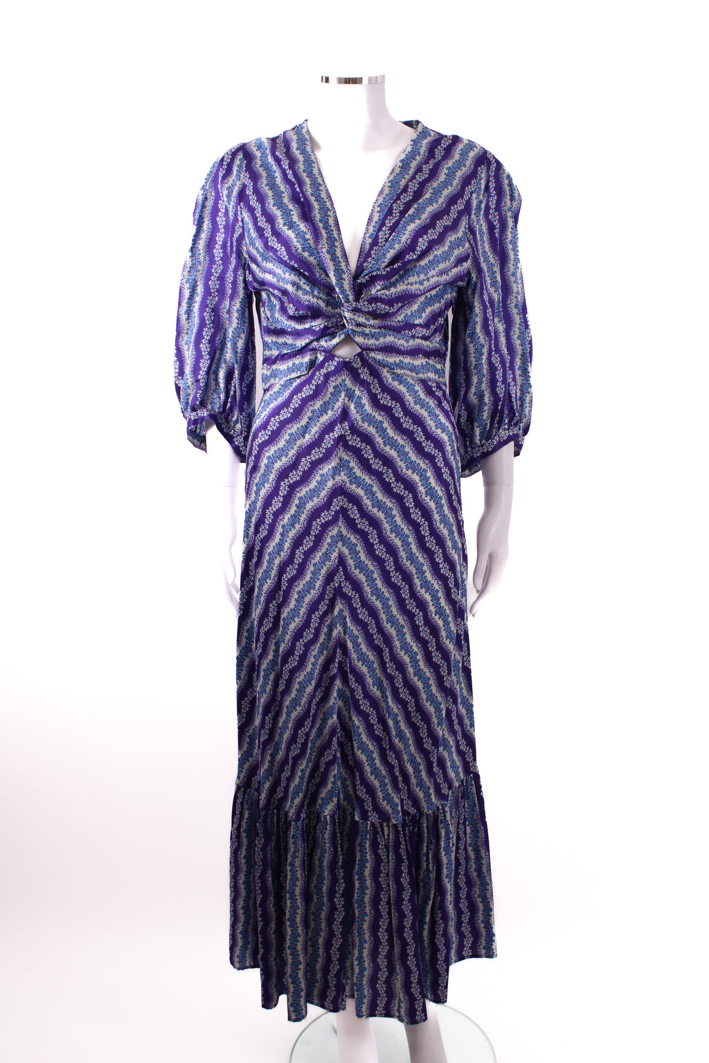 Sandro S/S Floral Dress Purple/ Cream 10
