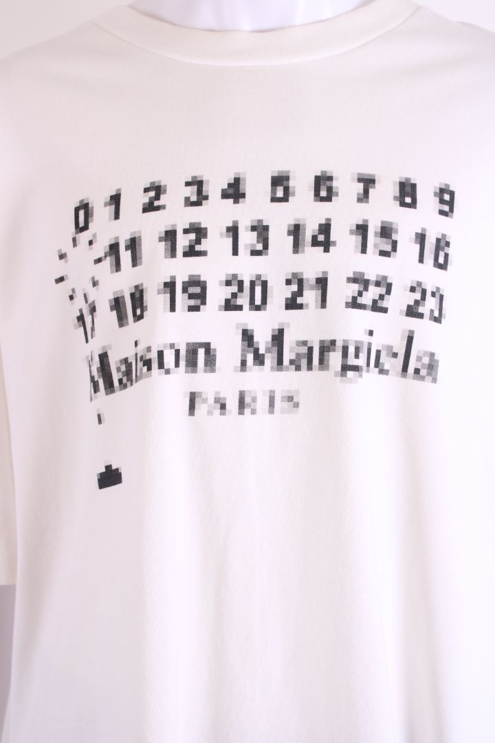 Maison Margiela Logo T-Shirt White/ Black XL