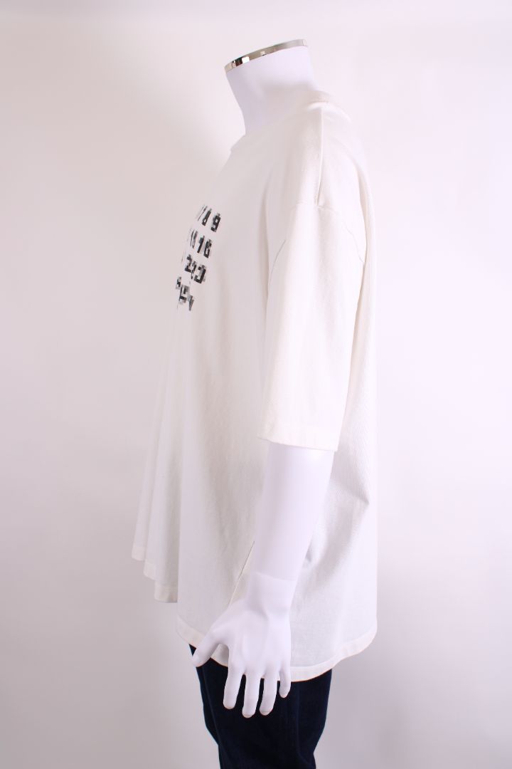 Maison Margiela Logo T-Shirt White/ Black XL