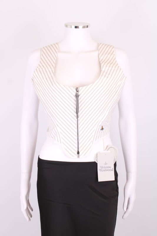 Vivienne Westwood S/S Stripe Corset White/ Grey S