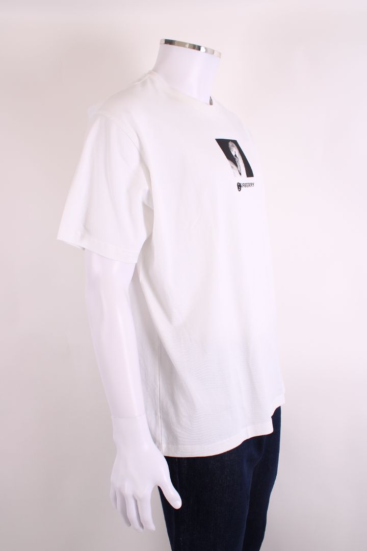 Burberry Swan Print T-shirt White S