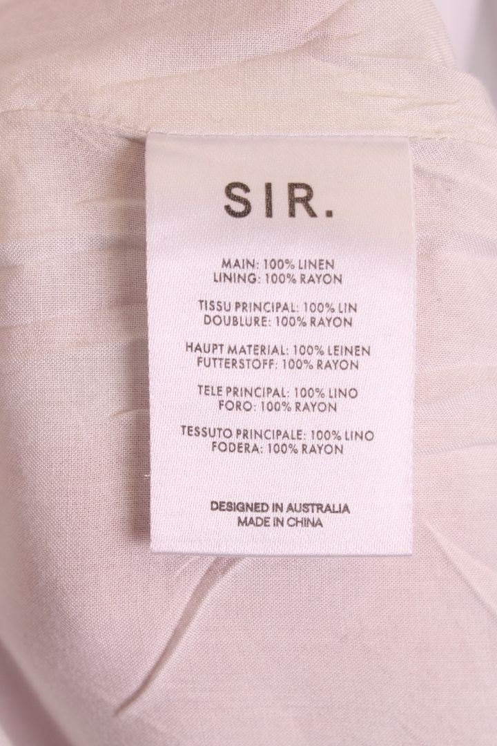 Sir. One Shoulder Dress Red/ Cream S