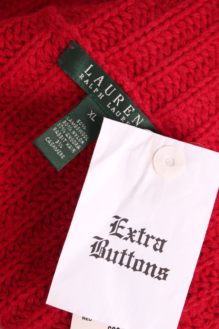 Ralph Lauren Cardigan Red XL