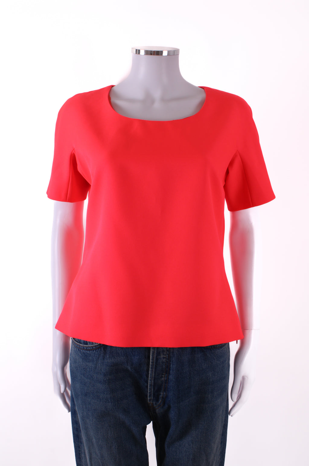 Jil Sander S/S Side Zip Top Coral/ Orange S