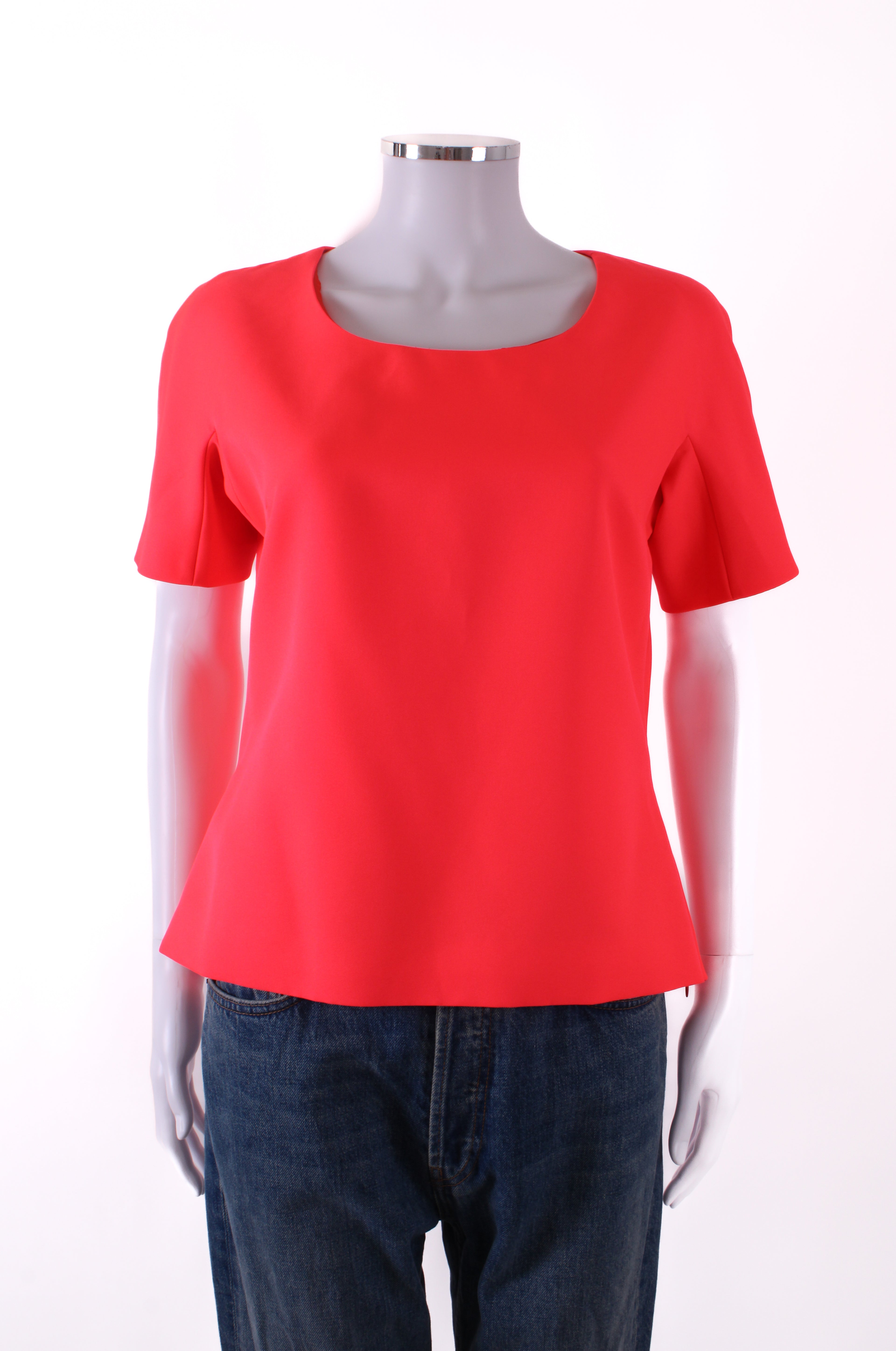 Jil Sander S/S Side Zip Top Coral/ Orange S